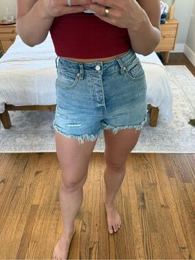 We The Free Denim High-Rise Shorts